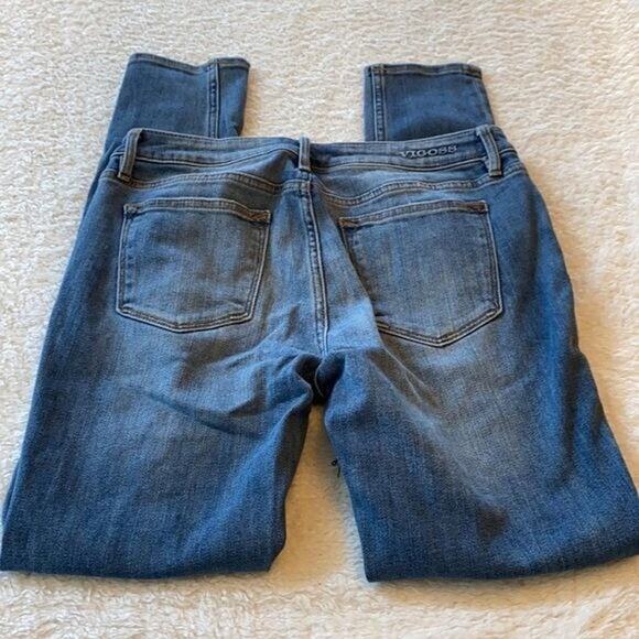 Vigoss Jeans Womens 28 Blue Classic Skinny Stretch Midrise Distressed Casual - Picture 3 of 10
